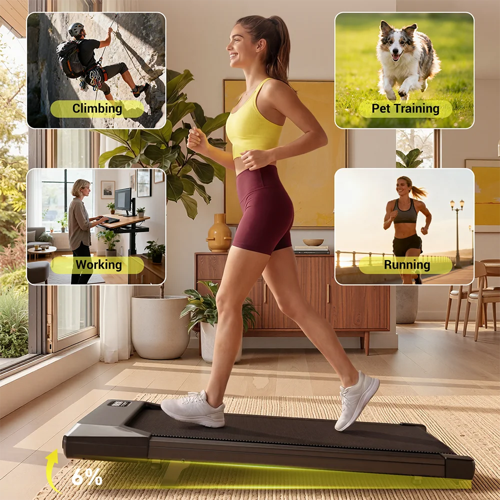 Superun Portable 2in1 Walking Pad With LCD Screen