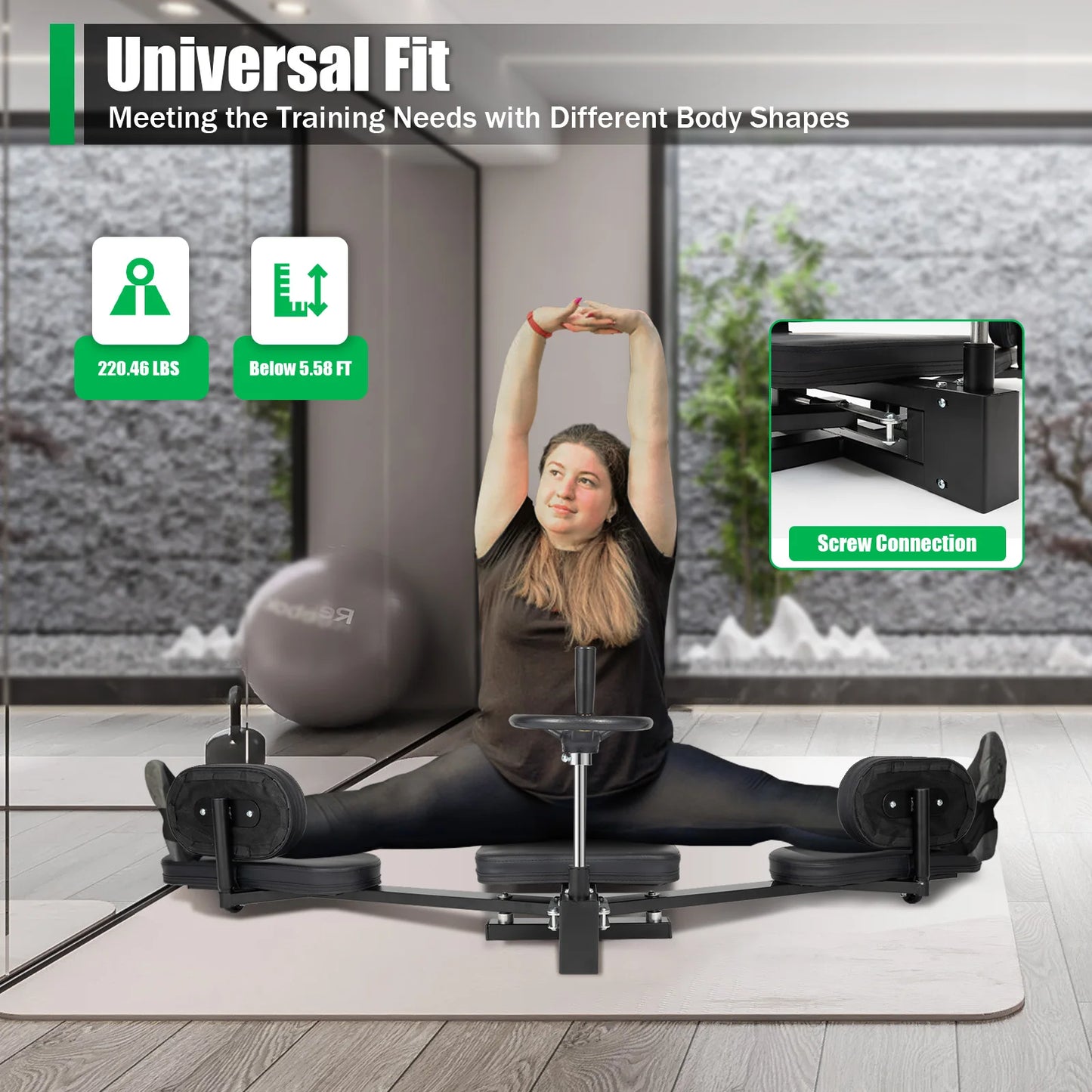 Leg Stretcher Hands Free Training Device For Yoga