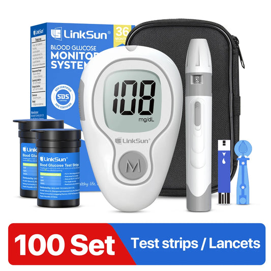 Linksun Blood Glucose Monitor G-425-1 50 Strips Diabetes Testing Kit