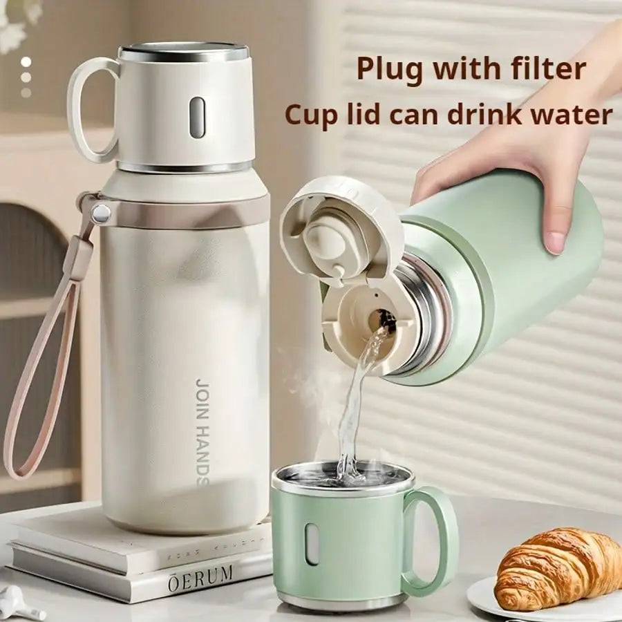 Vacuum Insulated Stainless Steel Leakproof Water Bottle With Lid