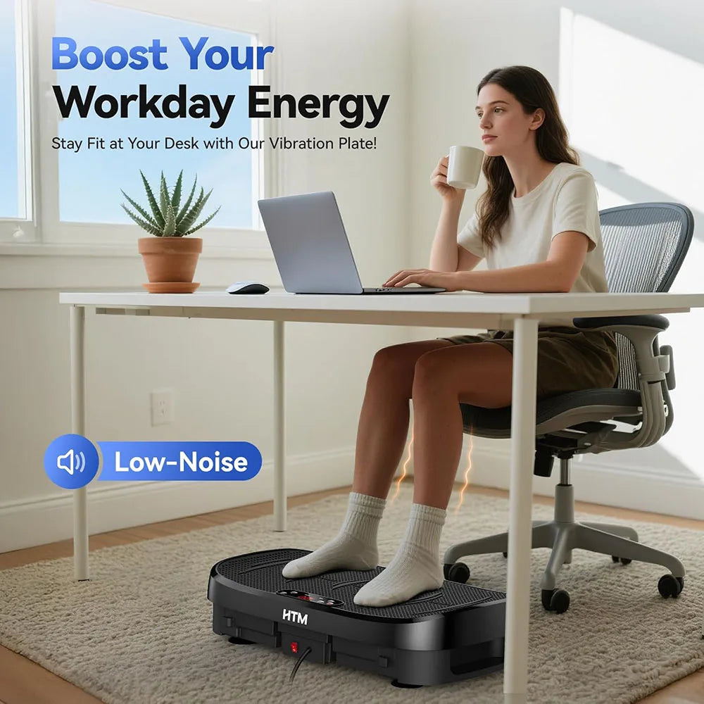 HTM Vibration Plate Fitness Multi Function Trainer For Home Gym