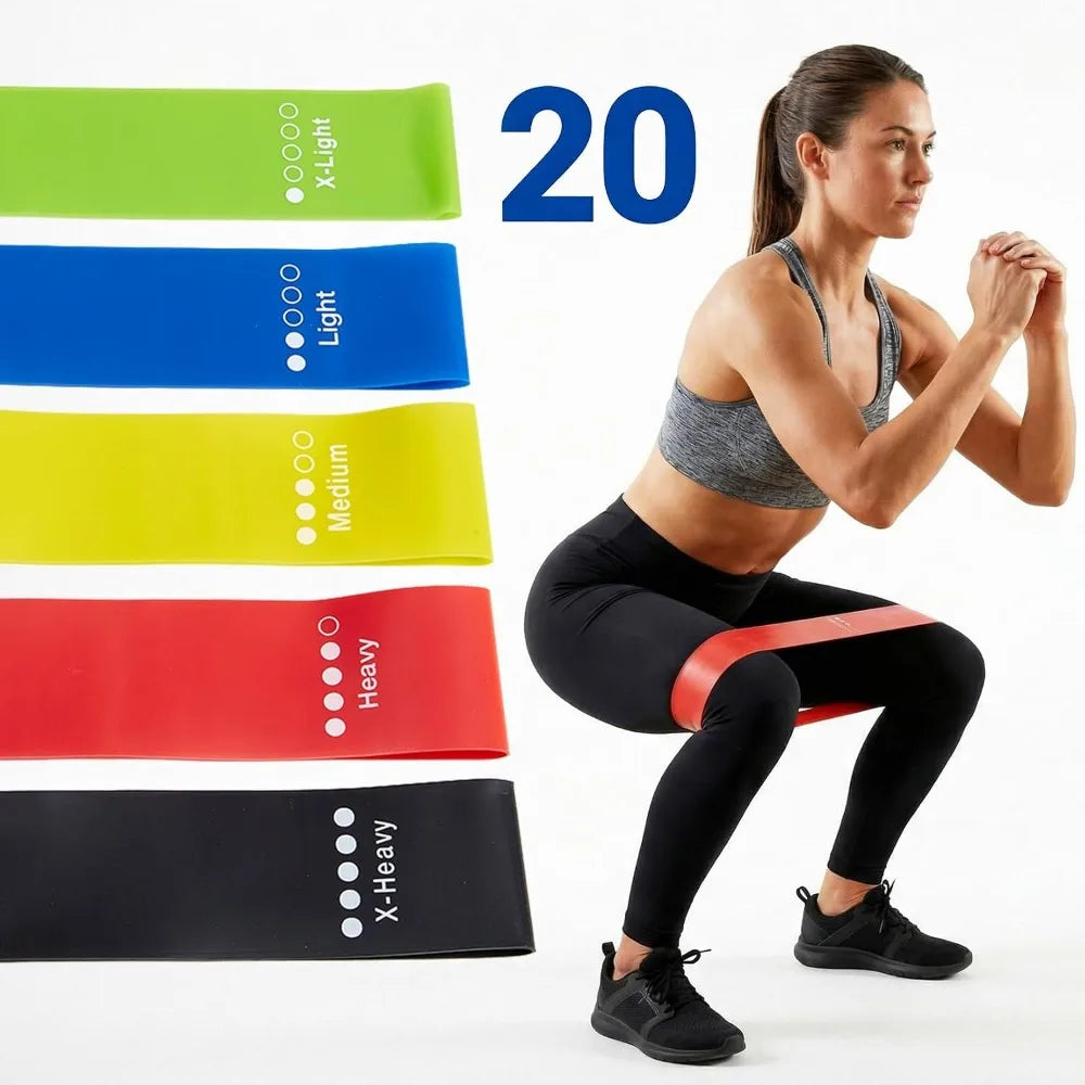 TPE Resistance Bands Exercise Loop Set For Strength And Yoga Training