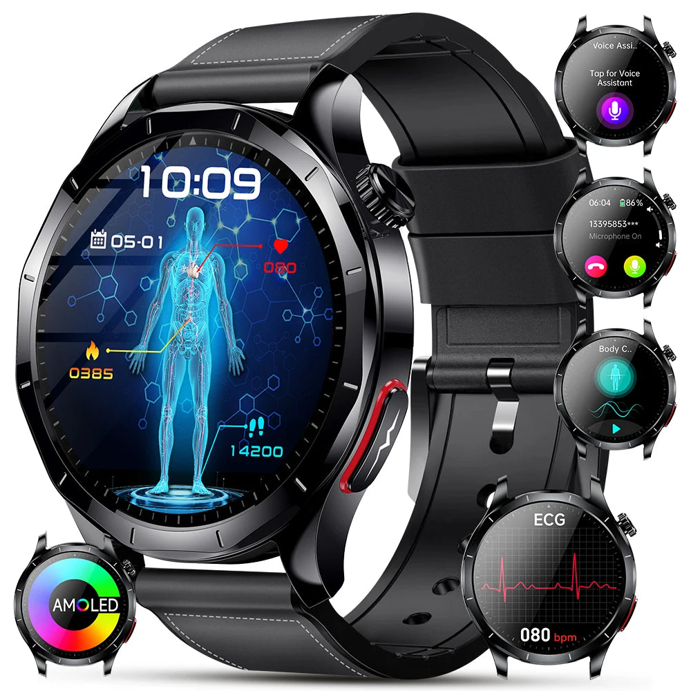 Marsyu Smart Watch With ECG PPG Health And Fitness Tracking
