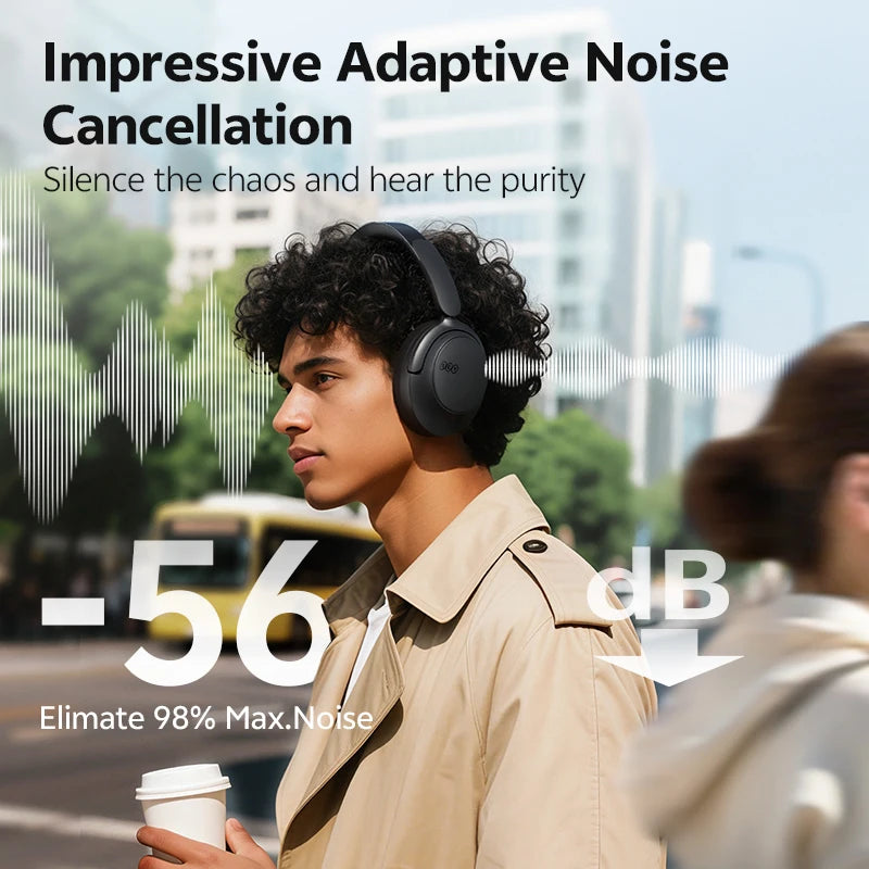 QCY H3S Wireless Headphones With Adaptive ANC And Spatial Sound
