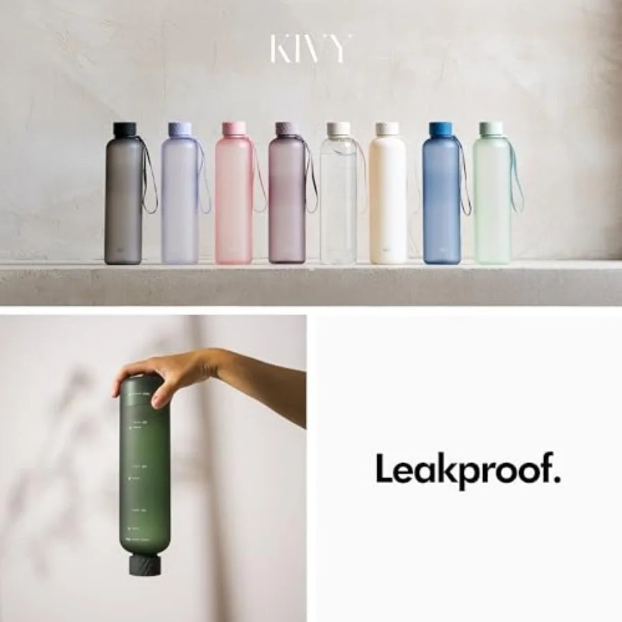 Lightweight Shatterproof Sports Water Bottle With Carry Strap
