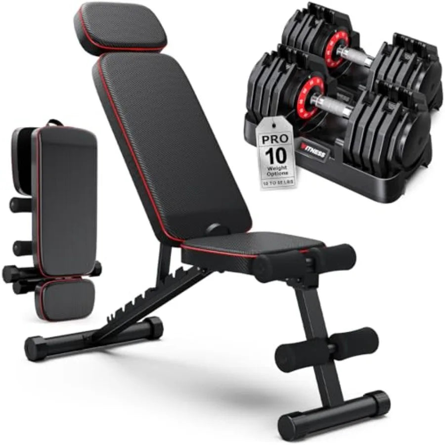 Adjustable Dumbbells Set For Home Gym