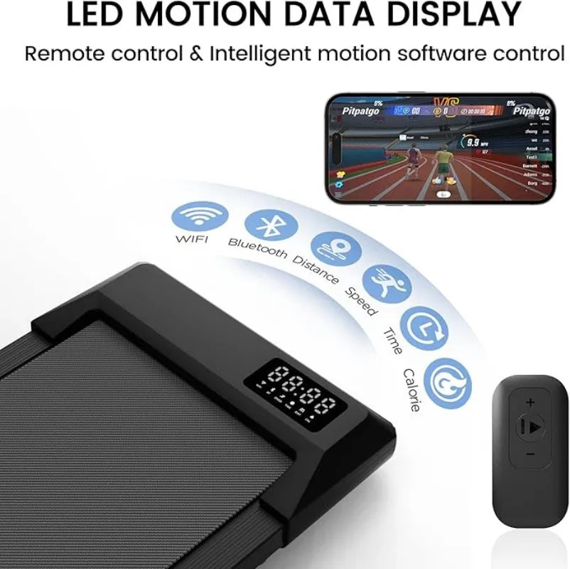 Superun 2-In-1 Home Office Walking Treadmill With App and Remote