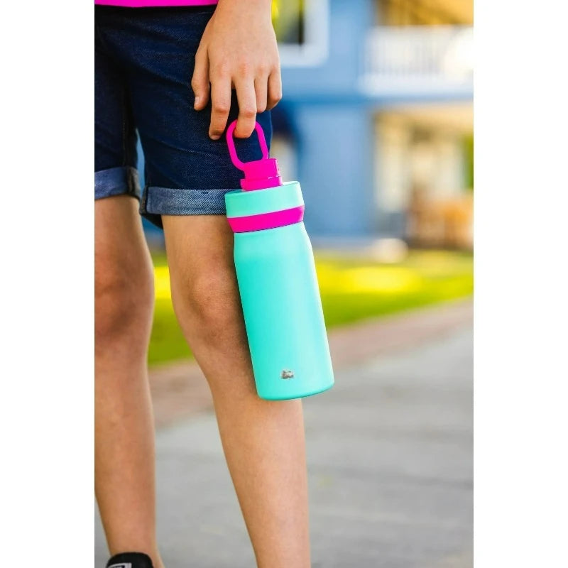 Cascade Stainless Steel Kids Water Bottle with Leakproof Flip Lid