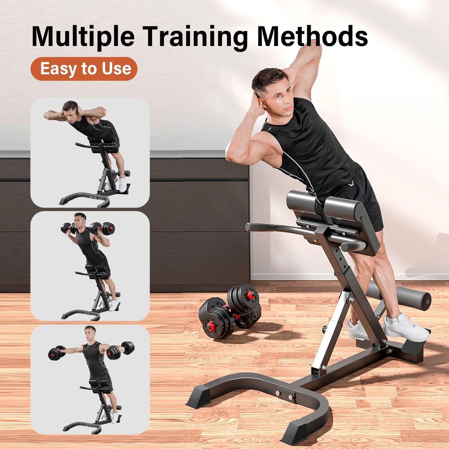 Roman Chair Back Extension Bench For Core Training