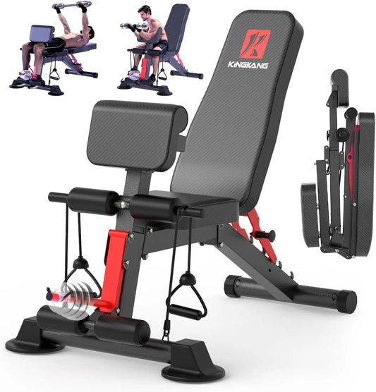 Foldable 14-in-1 Dumbbell Bench for Full Body Workout