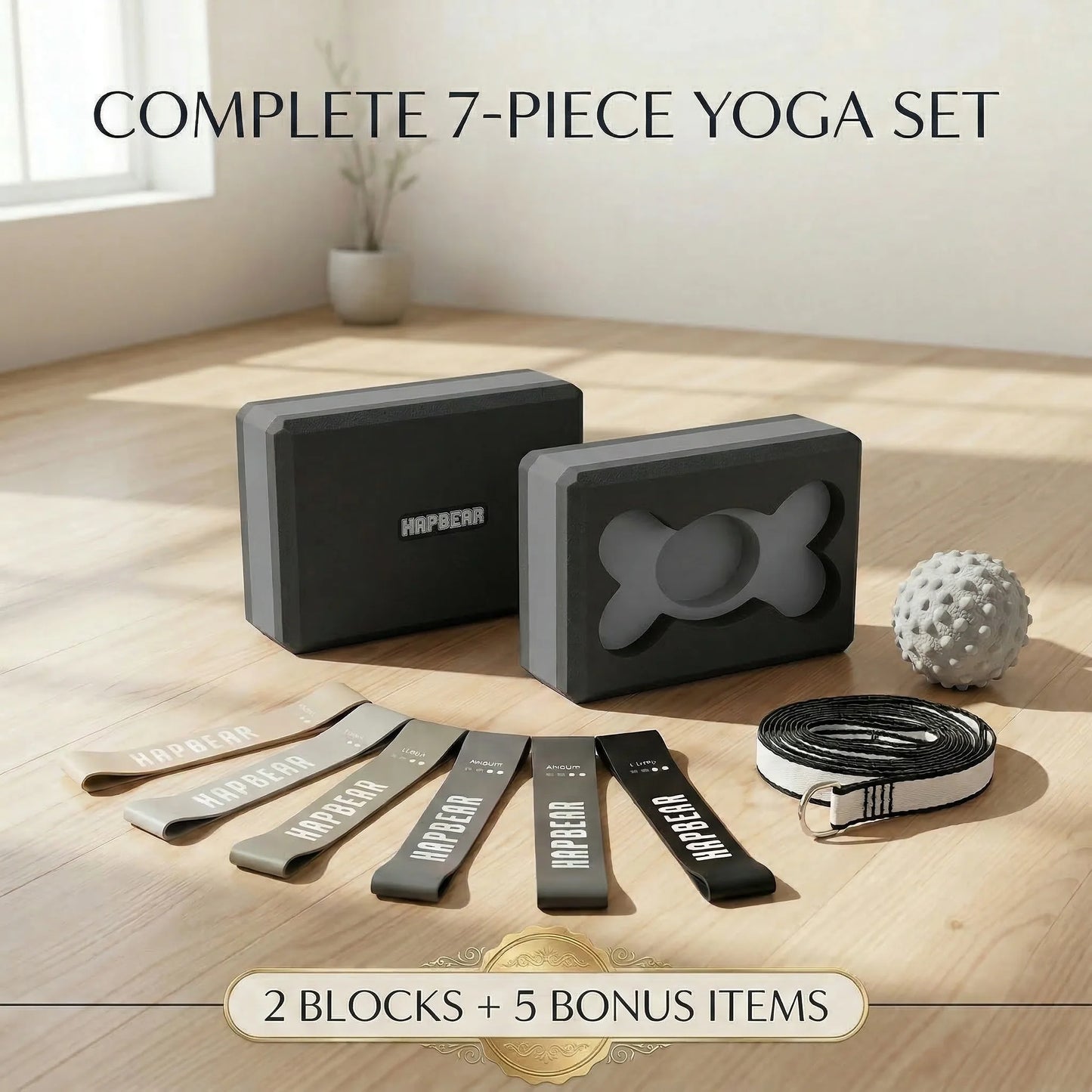 Yoga Blocks 2 Pack High Density EVA Foam Non Slip