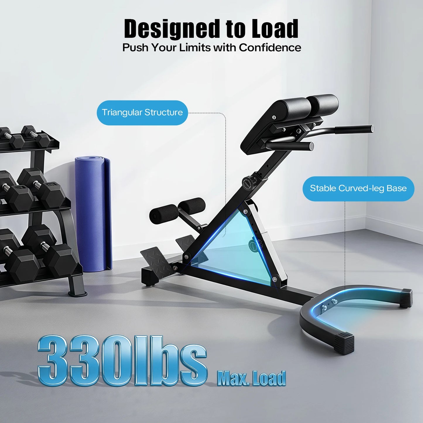 Roman Chair Back Extension Machine For Abdominal Training