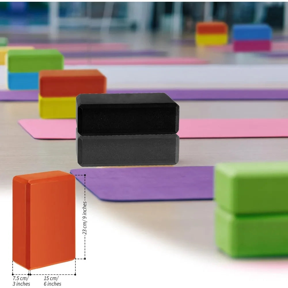 YTYIN EVA Foam Yoga Blocks Ten Pack For Pilates Stretch