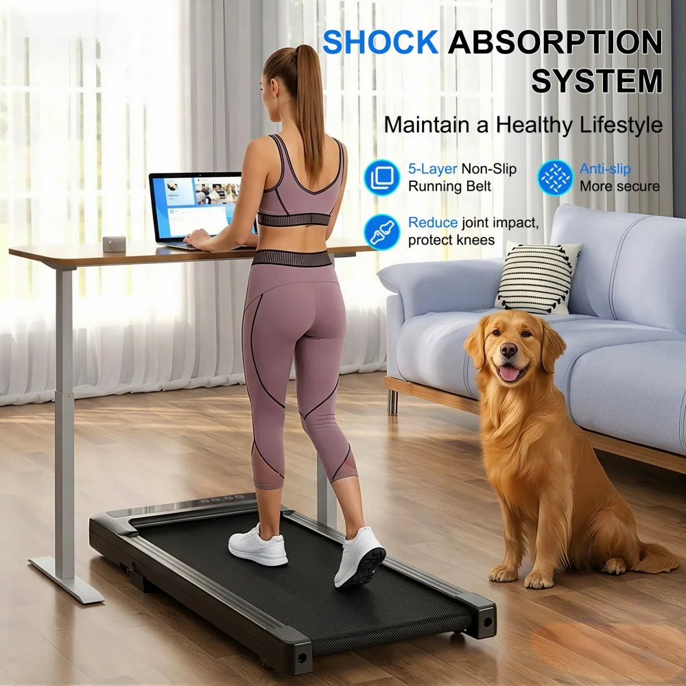 Superun Foldable Treadmill 6% Incline 3.8 Mph Walking Pad