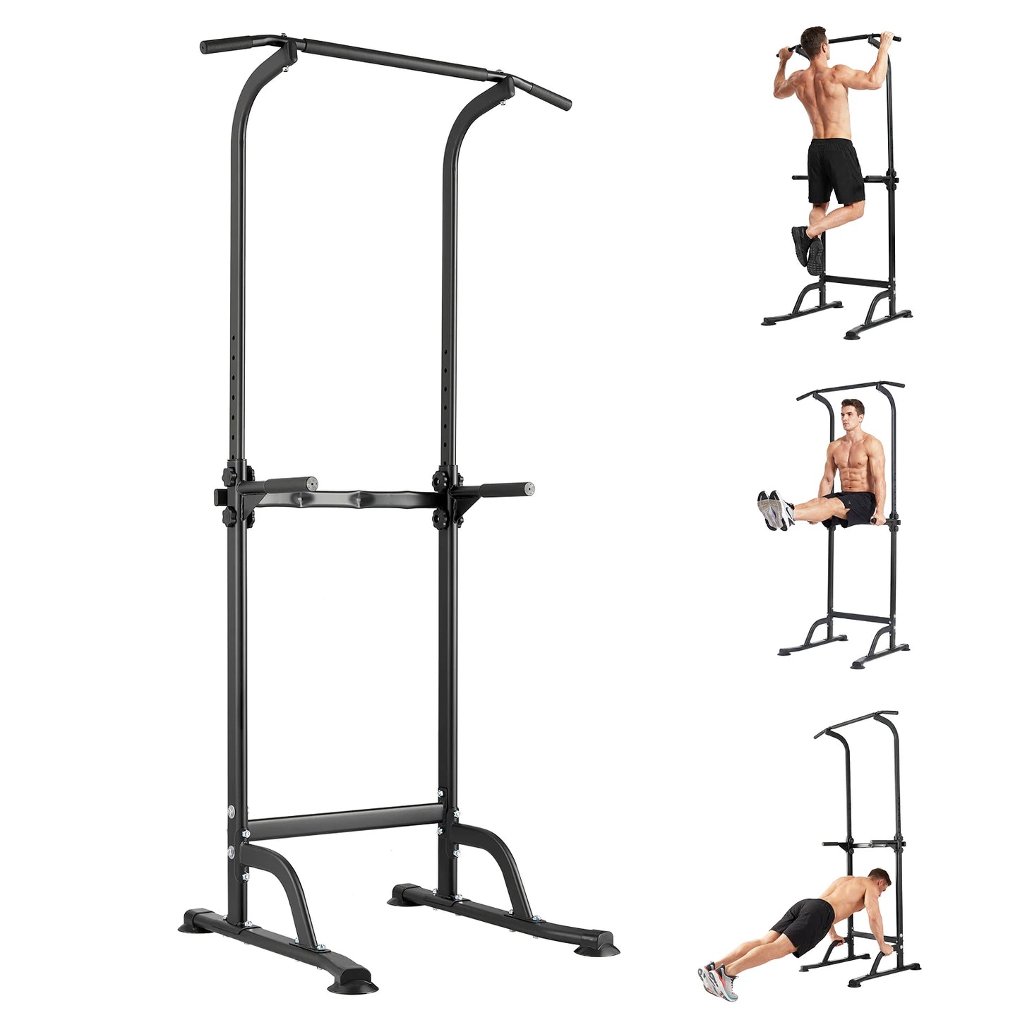 Heavy Duty Pull Up Dip Station Power Tower Home Gym