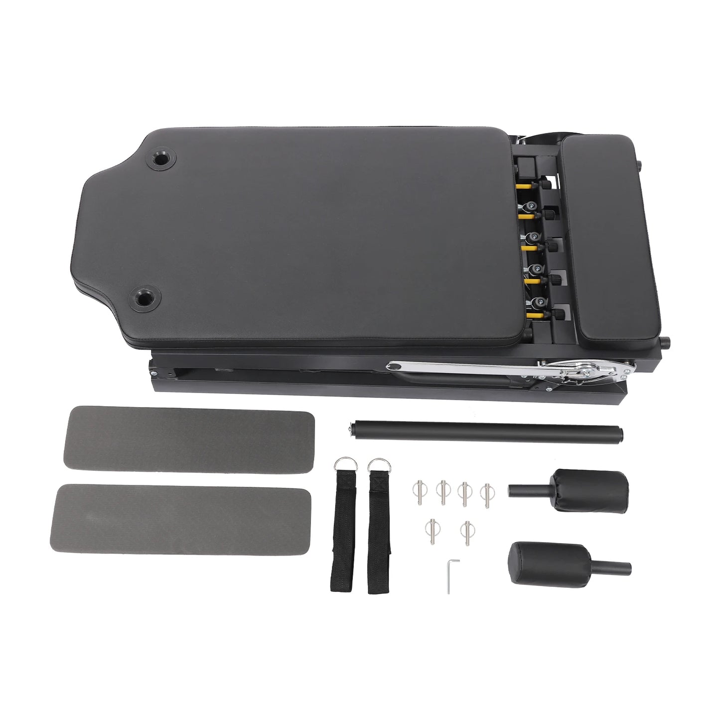Foldable Pilates Reformer Machine Portable Fitness Equipment Multifunctional