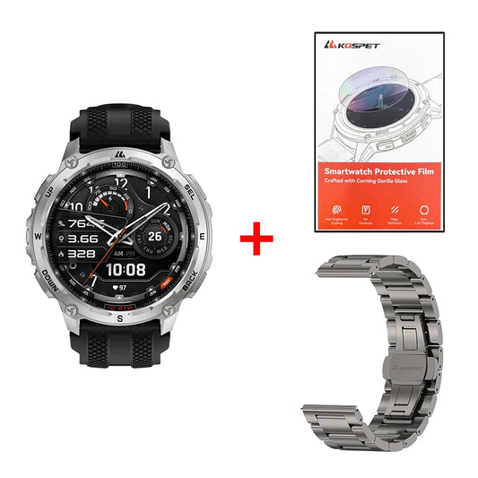 KOSPET Tank T4 Smart Watch Men GPS Satellite Navigation Waterproof
