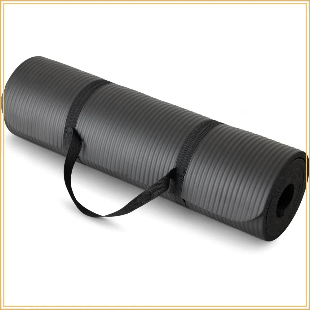 Extra Thick Non Slip Yoga Mat With Carrying Strap
