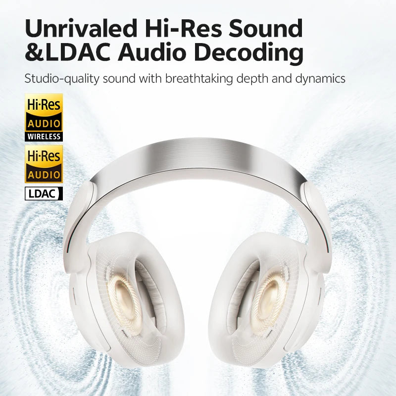 QCY H3S Wireless Headphones With Adaptive ANC And Spatial Sound