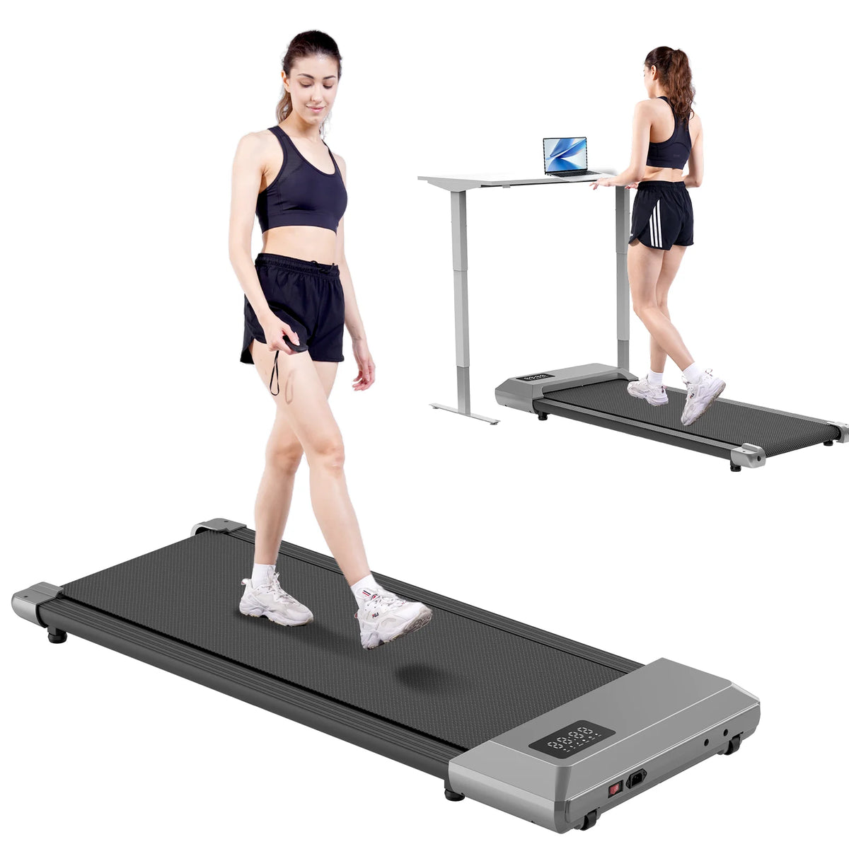 Superun Portable 2in1 Walking Pad With LCD Screen