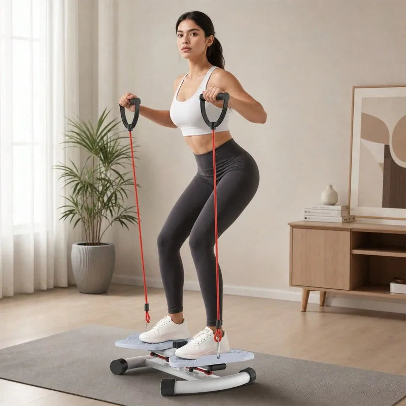 Compact Adjustable Resistance Home Workout Stepper