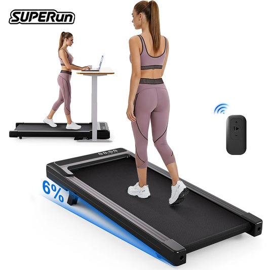 Superun Foldable Treadmill 6% Incline 3.8 Mph Walking Pad