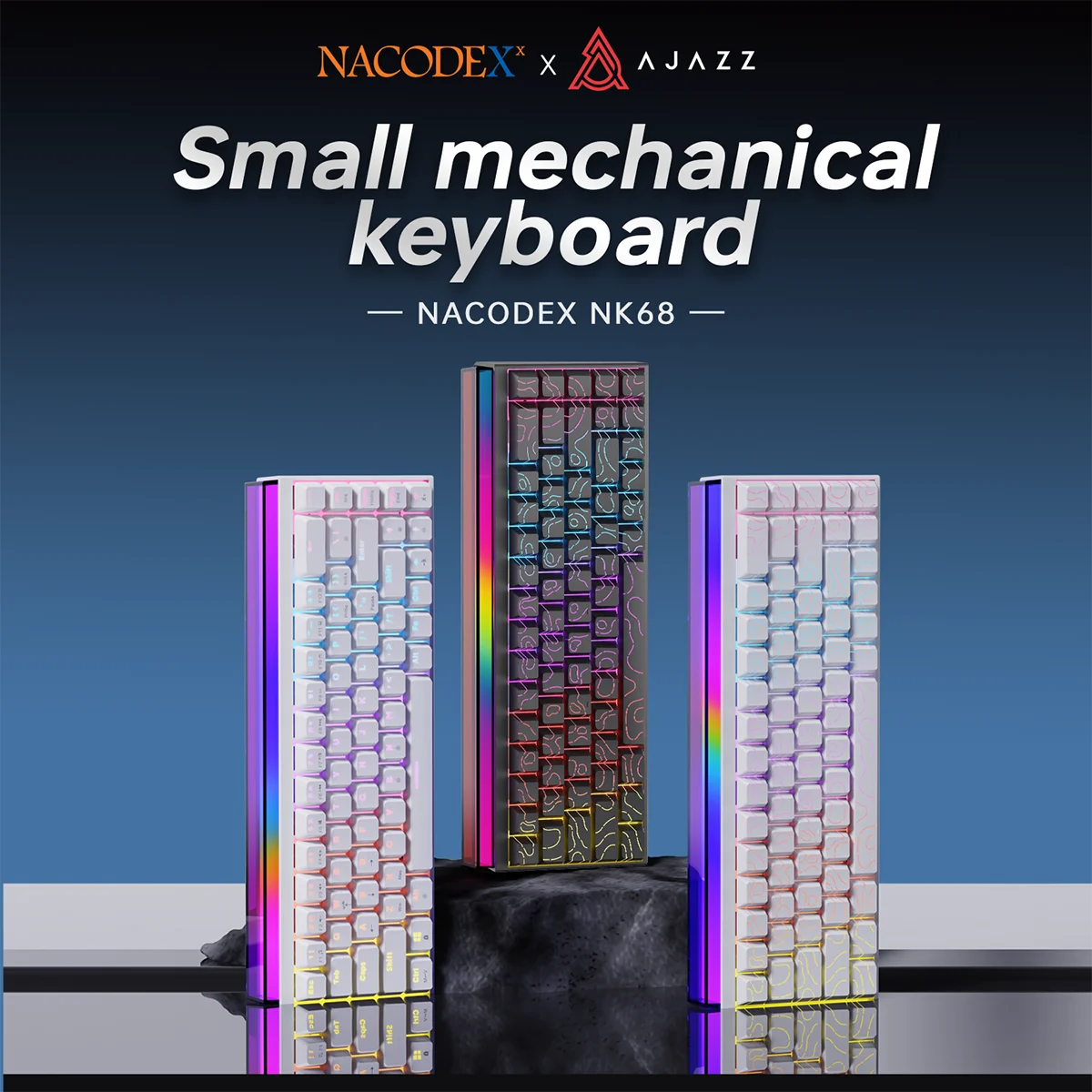 Ajazz NK68 68 Key Hot Swappable Mechanical Keyboard
