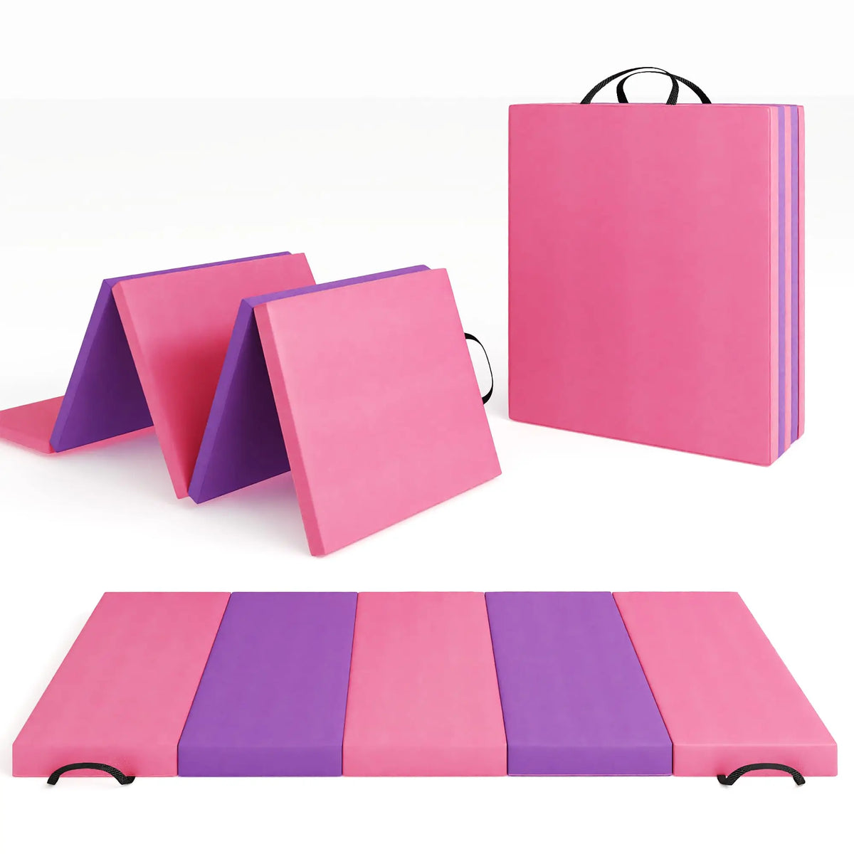 HiMISS Premium Folding Gymnastics Exercise Mat For Home Training