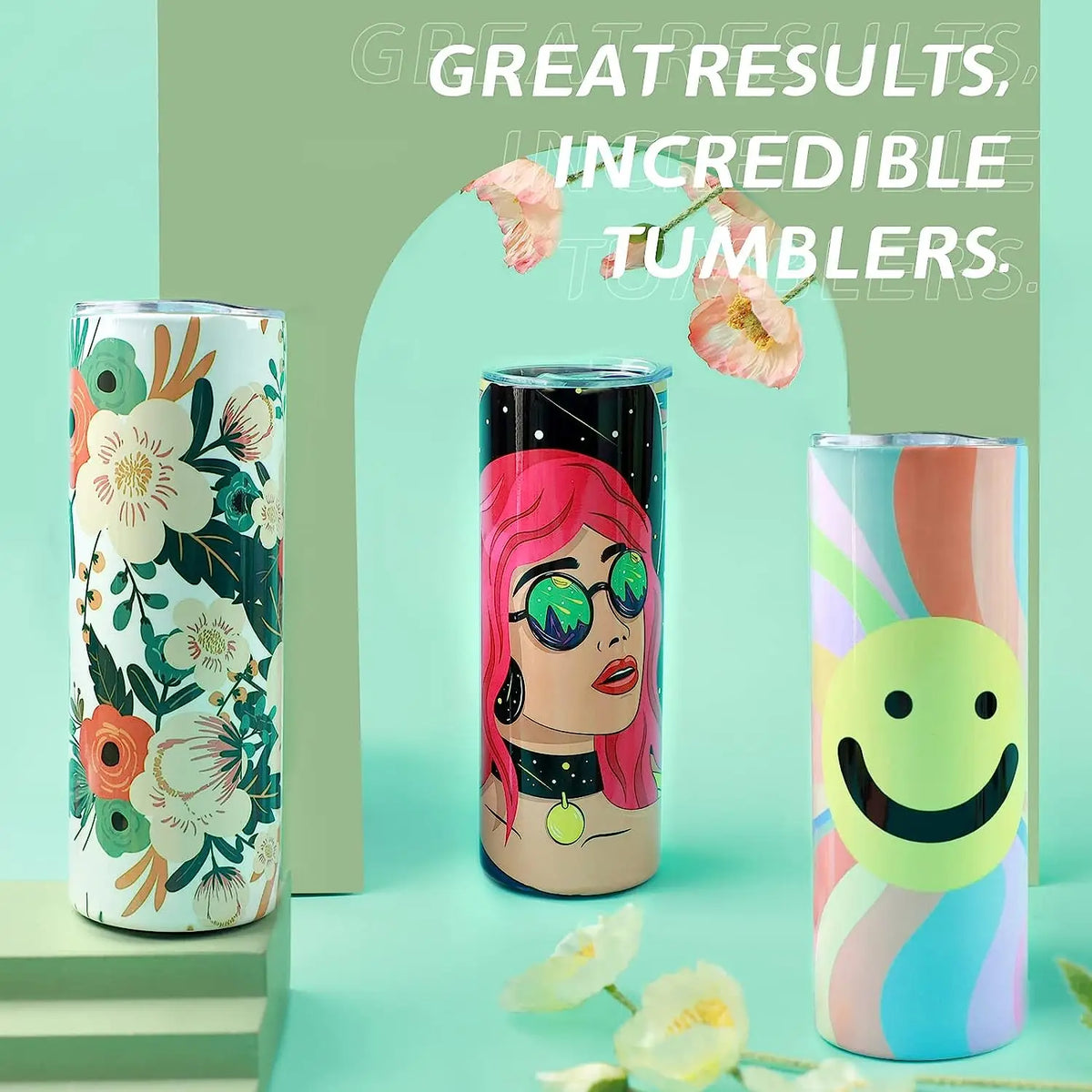 Htvront Stainless Steel Sublimation Tumbler Blanks