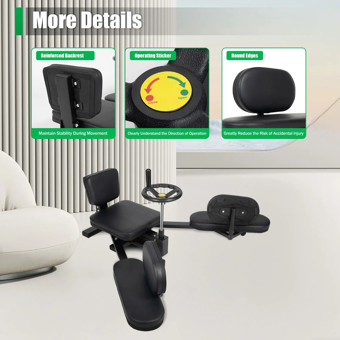 Leg Stretcher Hands Free Training Device For Yoga