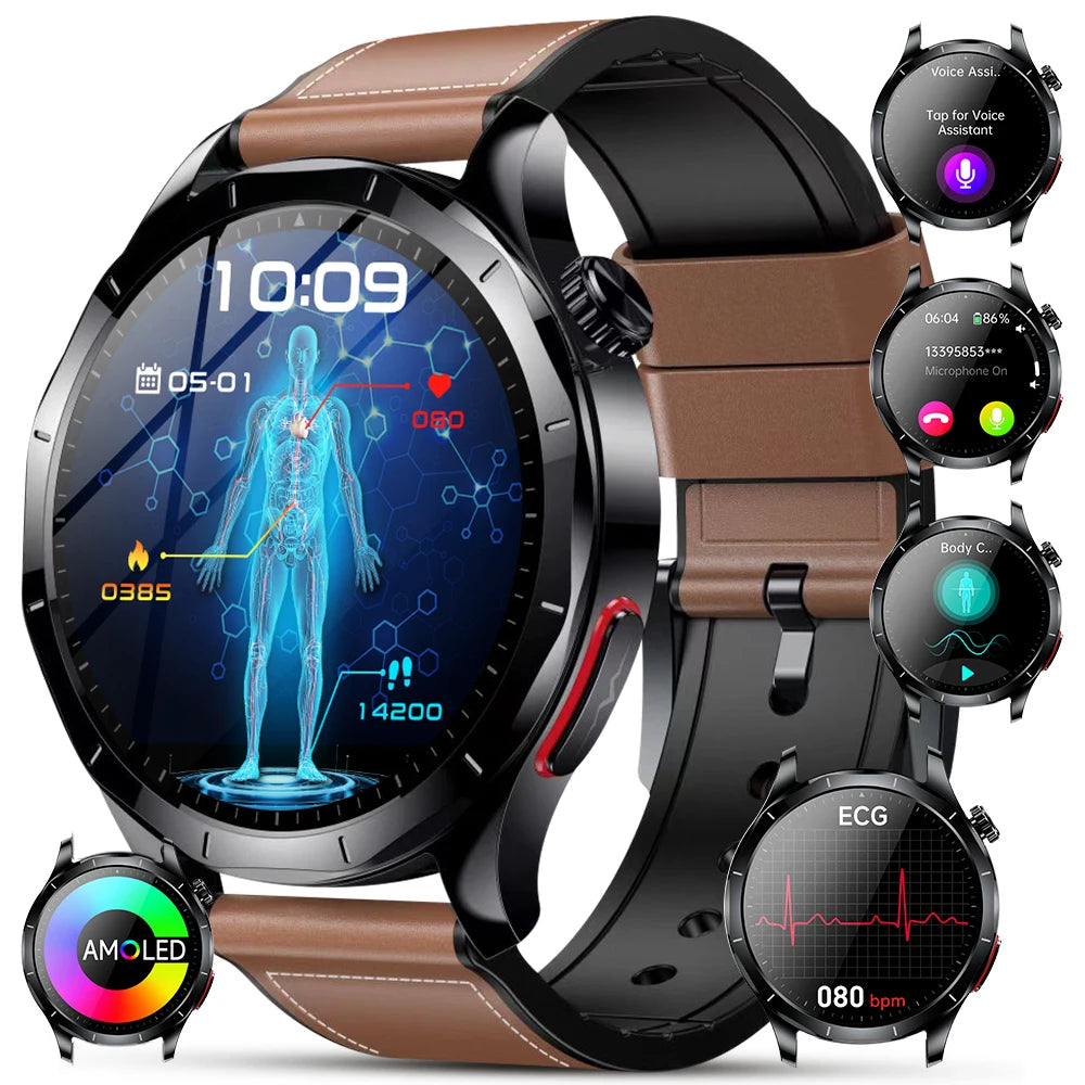 Marsyu Smart Watch With ECG PPG Health And Fitness Tracking