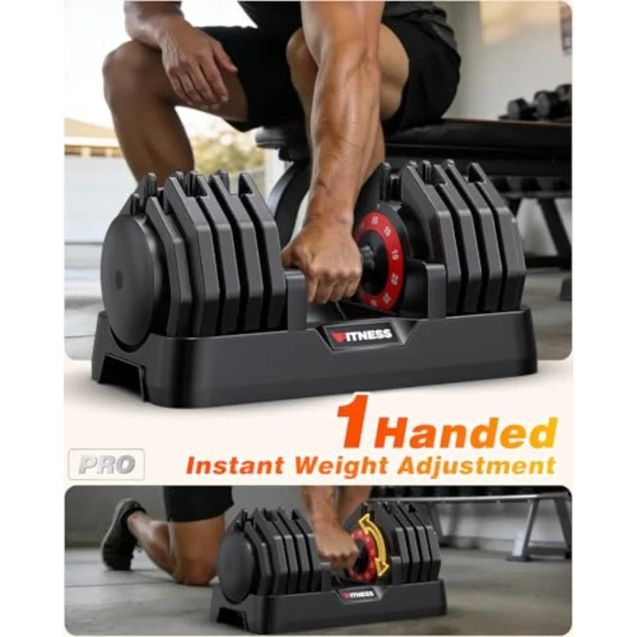 Adjustable Dumbbells Set For Home Gym