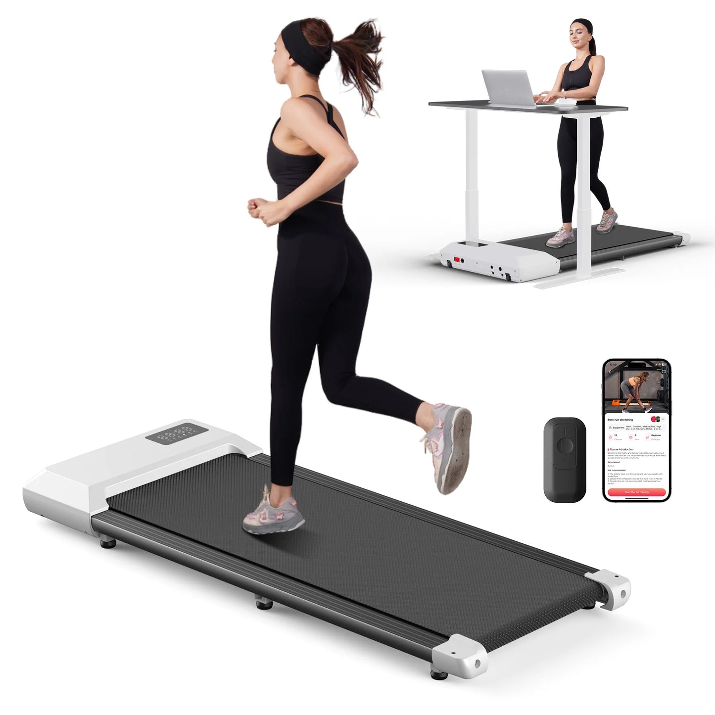 Superun 2.5HP Electric Treadmill With Bluetooth And Digital Display