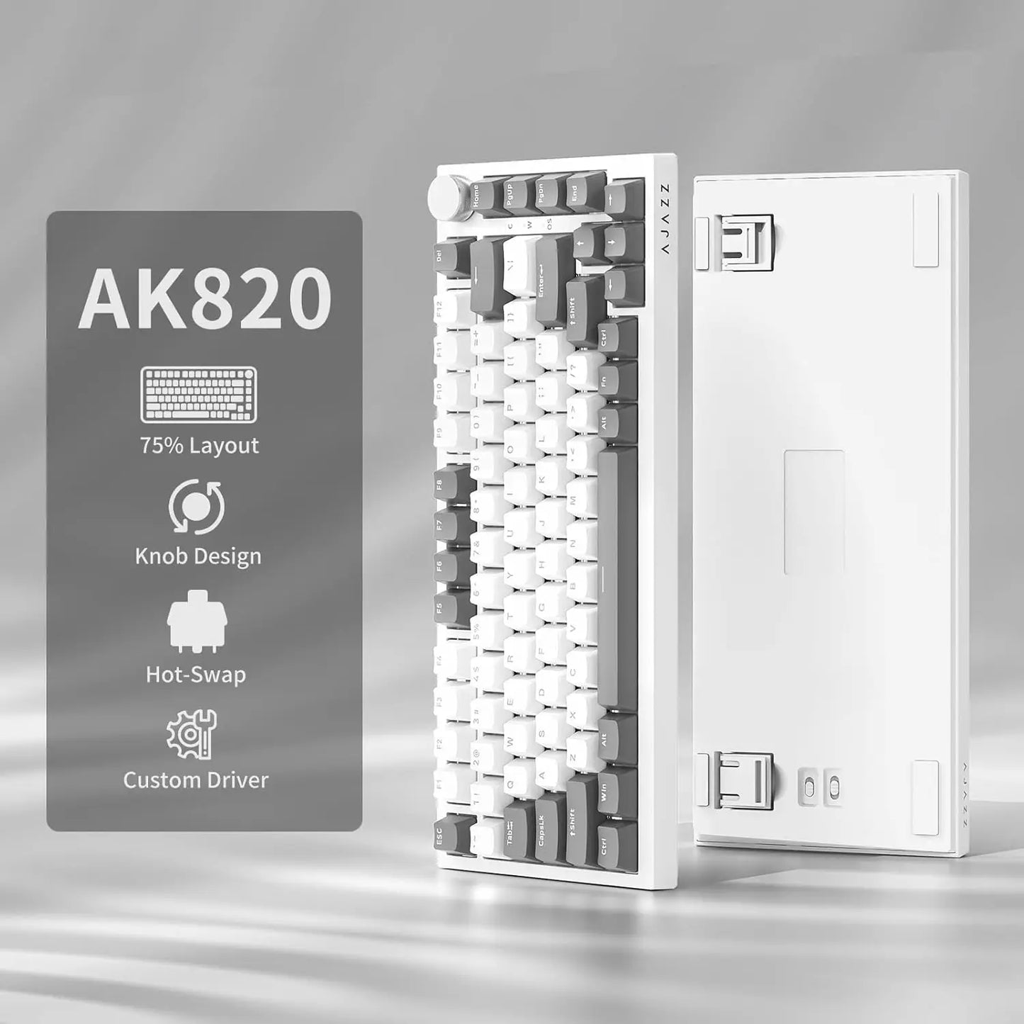Ajazz AK820 Wired Mechanical Keyboard 75% Layout