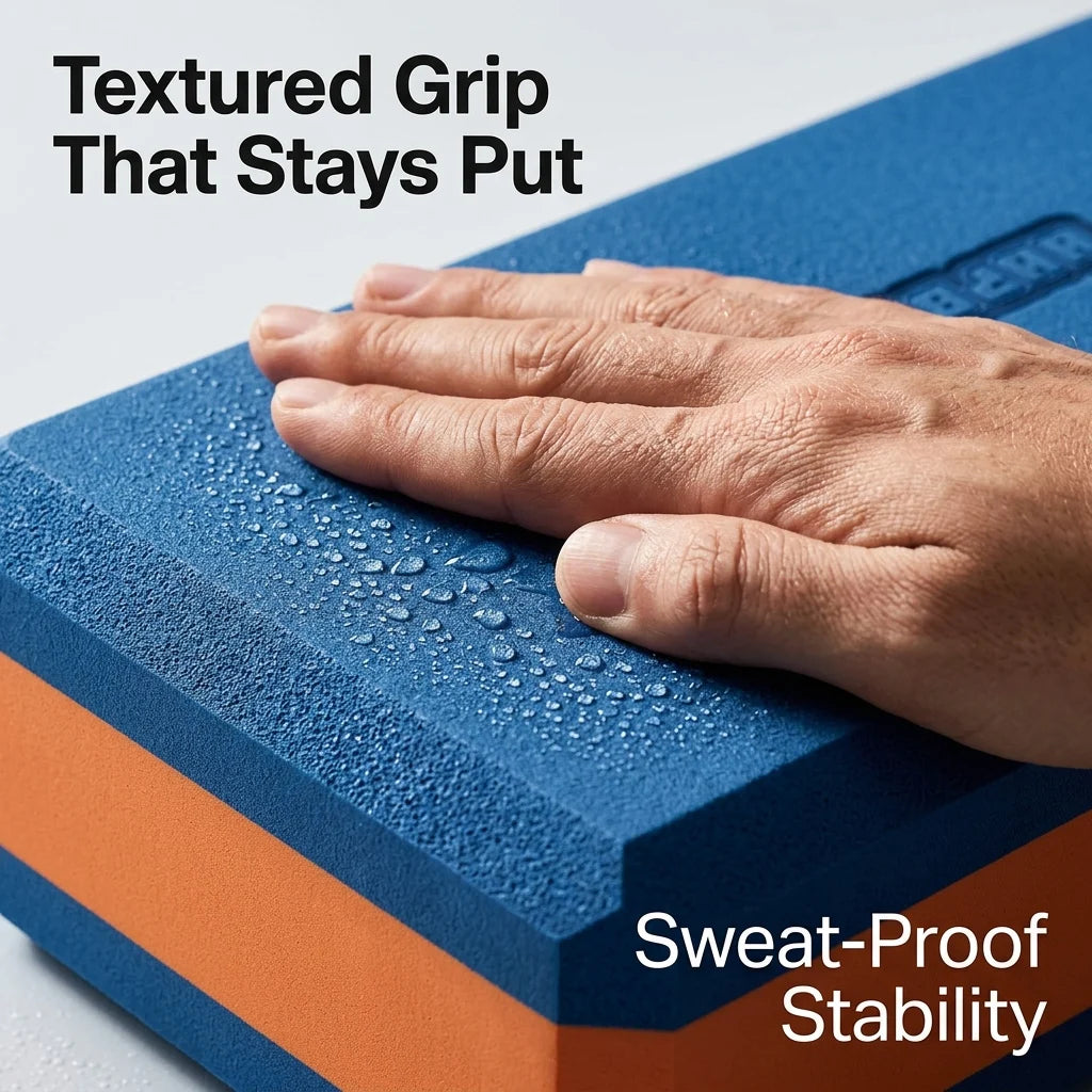 Yoga Blocks 2 Pack High Density EVA Foam Non Slip