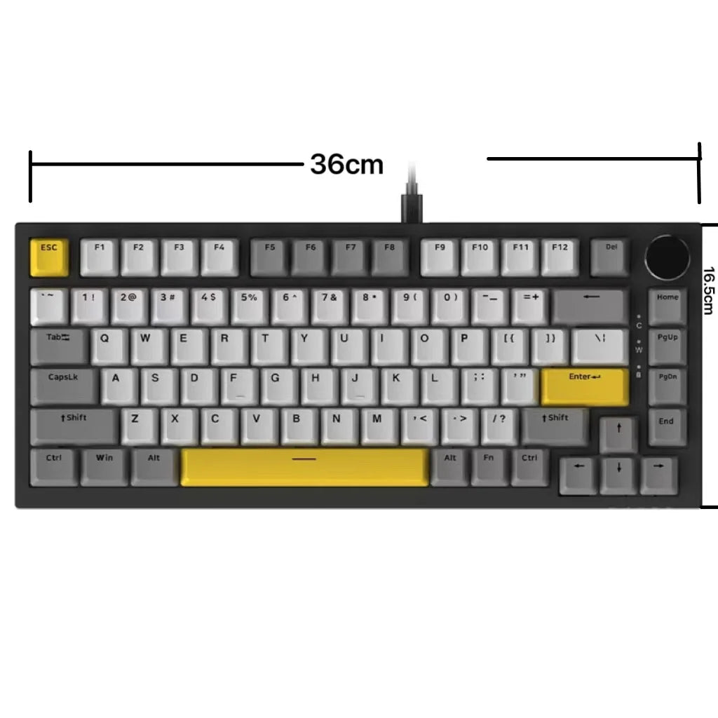 Ajazz AK820 Wired Mechanical Keyboard 75% Layout