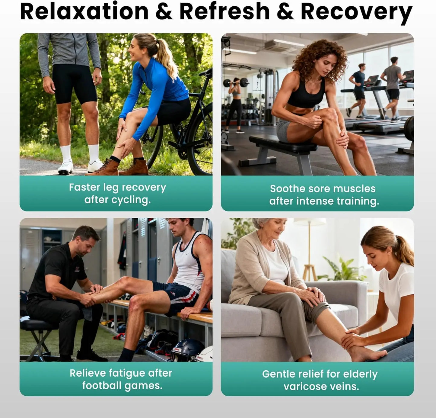 Leg Massager With Heat And Air Compression Therapy