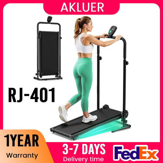 Akluer Mechanical Folding Treadmill With LCD Display