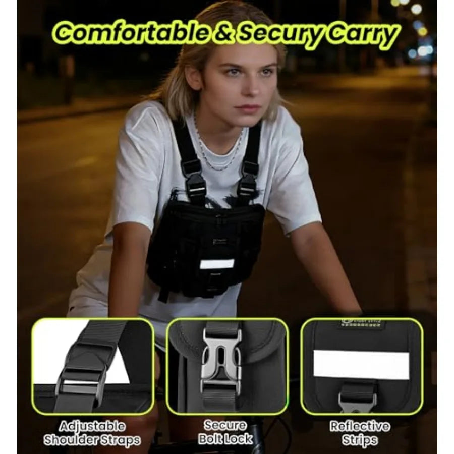 Sports Chest Pack Vest for Running Cycling Hiking