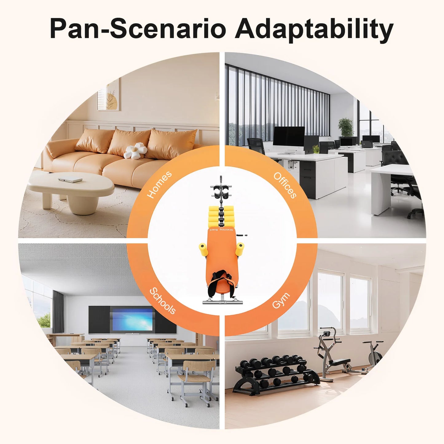 Inversion Table With Heavy Duty Steel Frame And Head Support