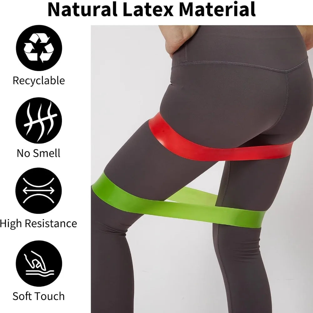 TPE Resistance Bands Exercise Loop Set For Strength And Yoga Training