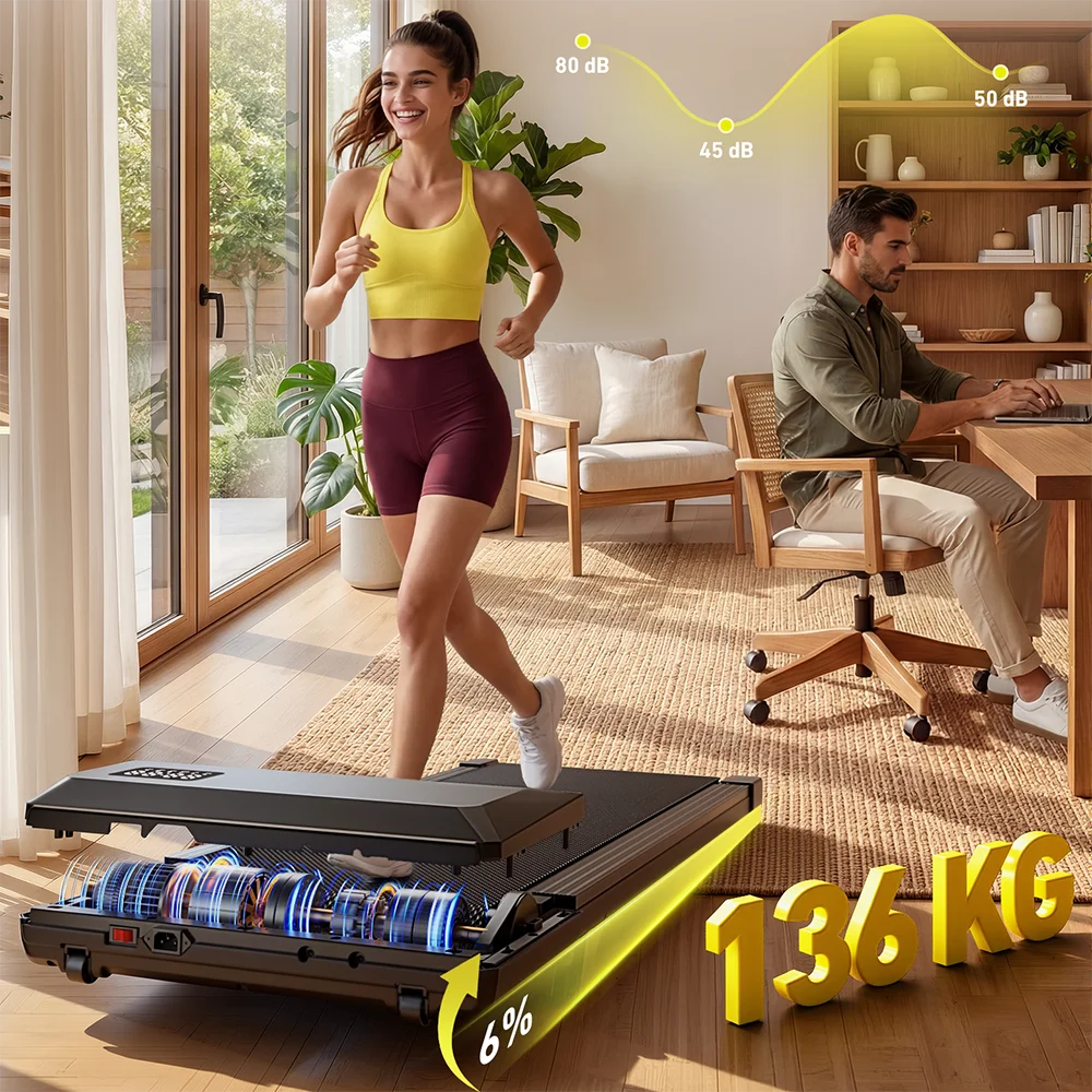Superun Portable 2in1 Walking Pad With LCD Screen