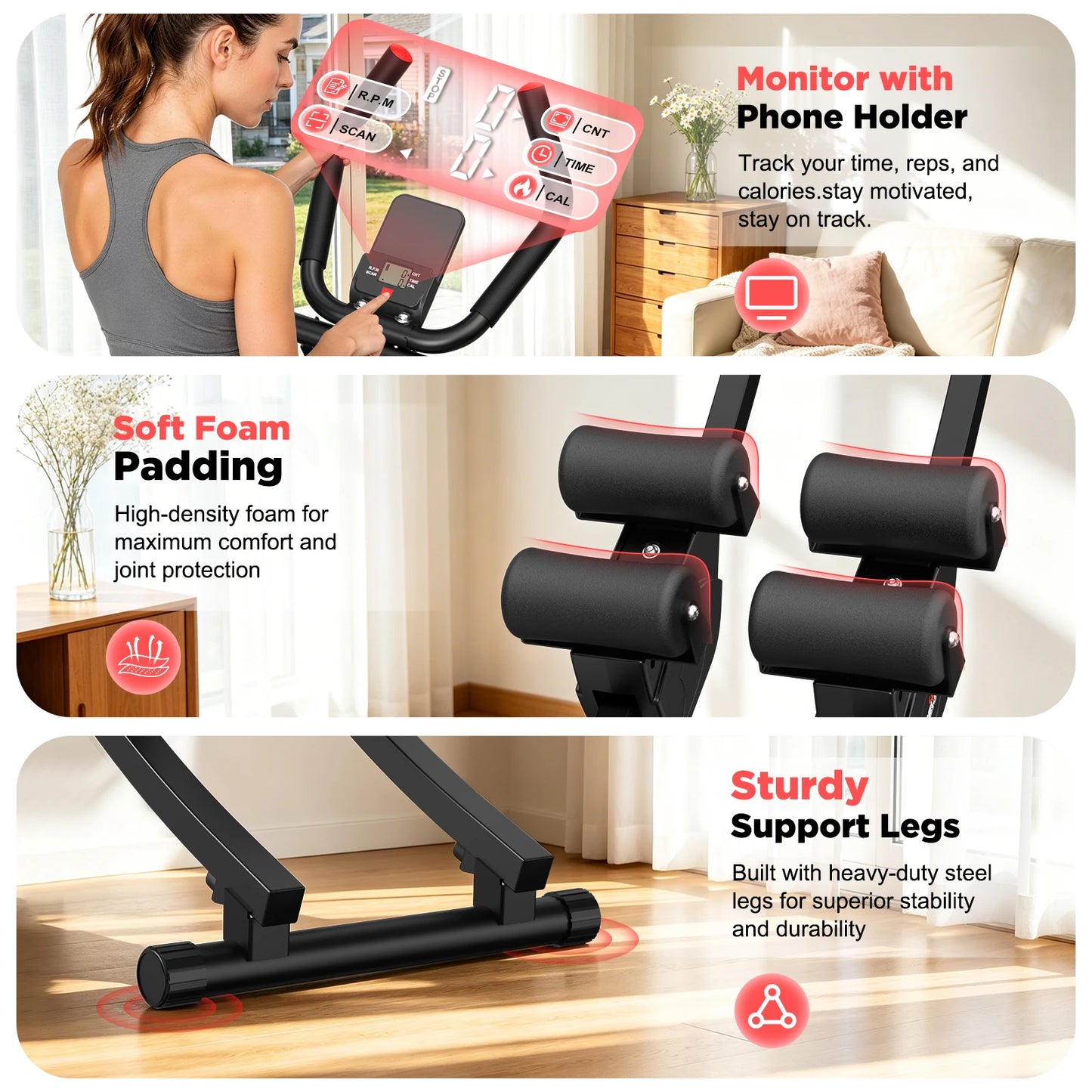 Dual Split Track Ab Machine Core Trainer Foldable