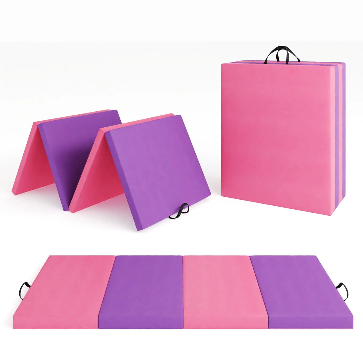 HiMISS Premium Folding Gymnastics Exercise Mat For Home Training