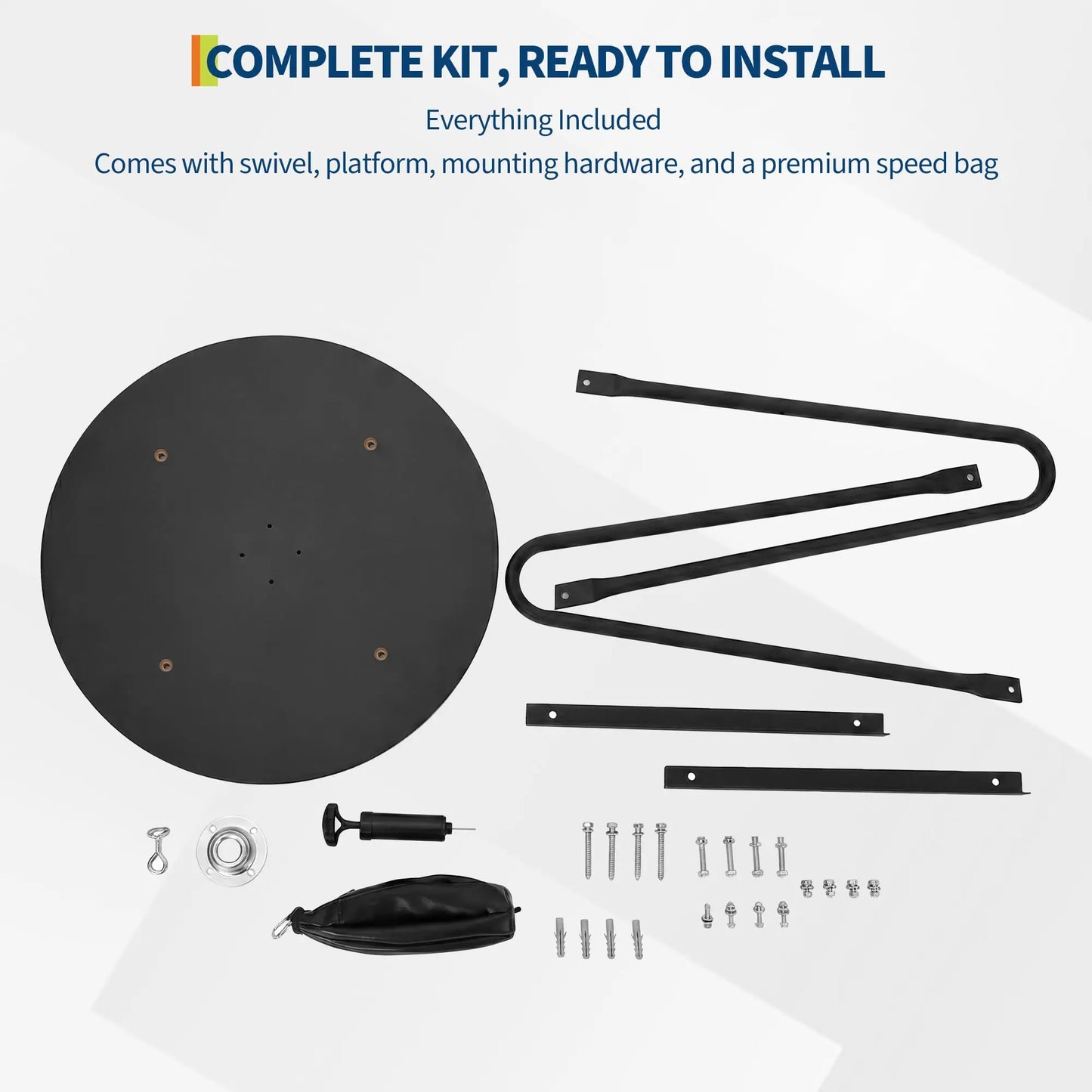 HiMISS Heavy-Duty Speed Bag Platform With 360 Swivel Wall Mount