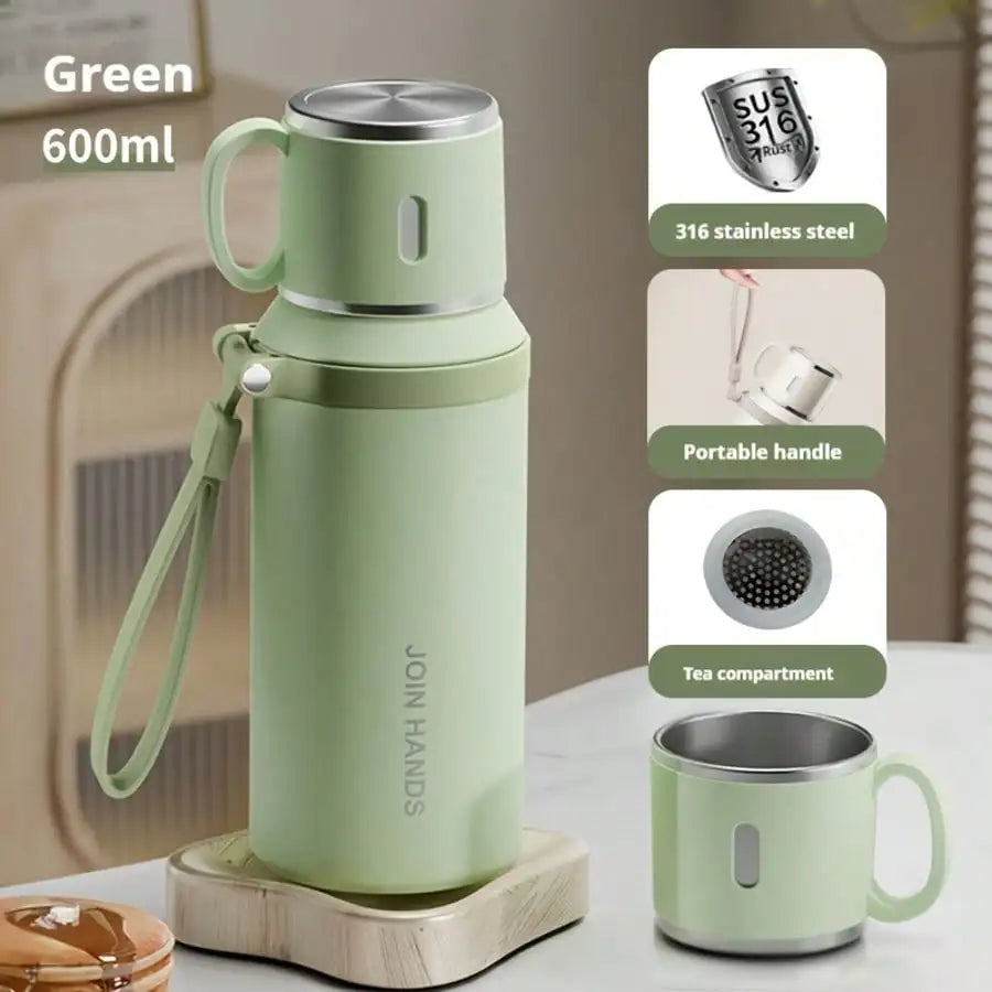 Vacuum Insulated Stainless Steel Leakproof Water Bottle With Lid