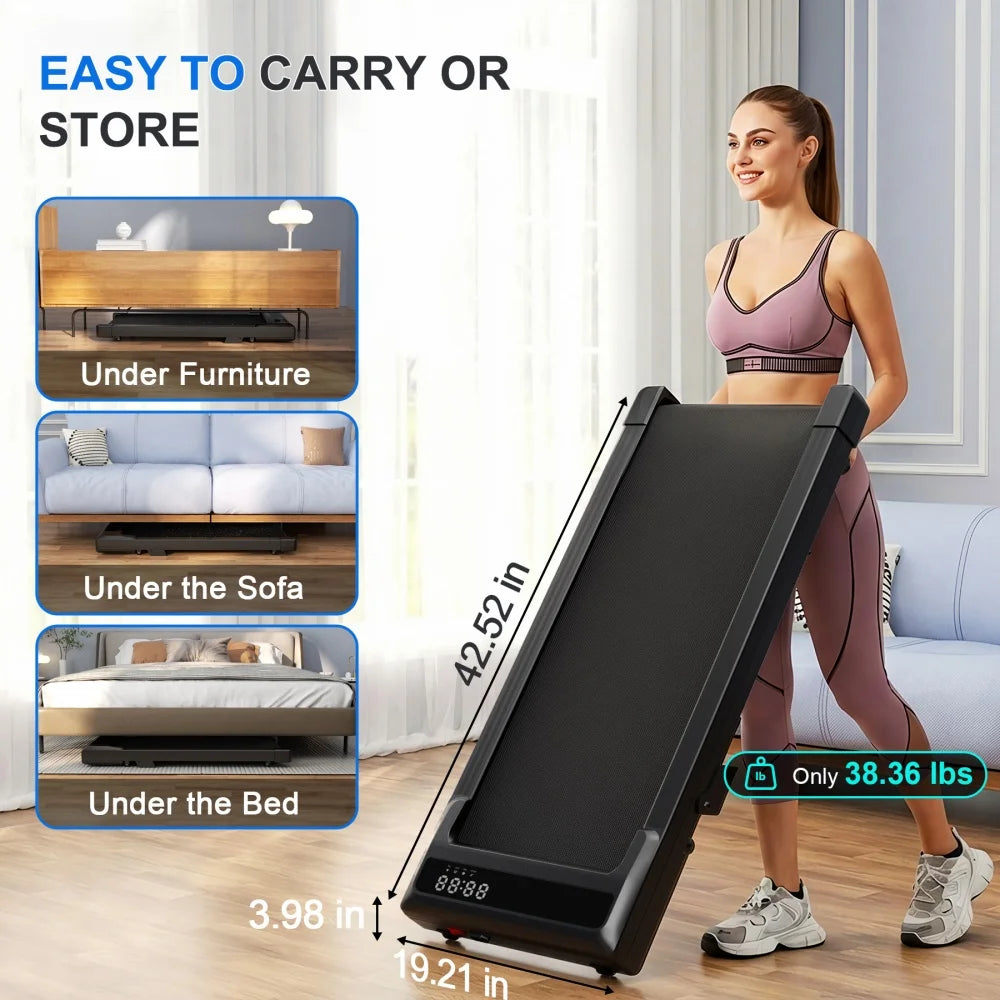 Superun Foldable Treadmill 6% Incline 3.8 Mph Walking Pad