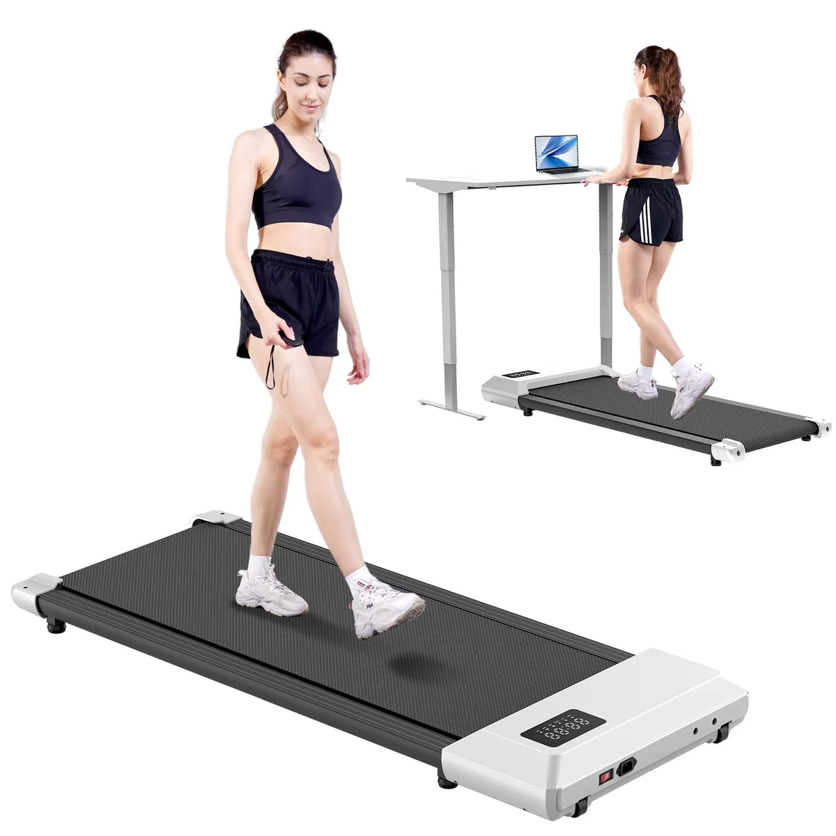 Superun Portable 2in1 Walking Pad With LCD Screen