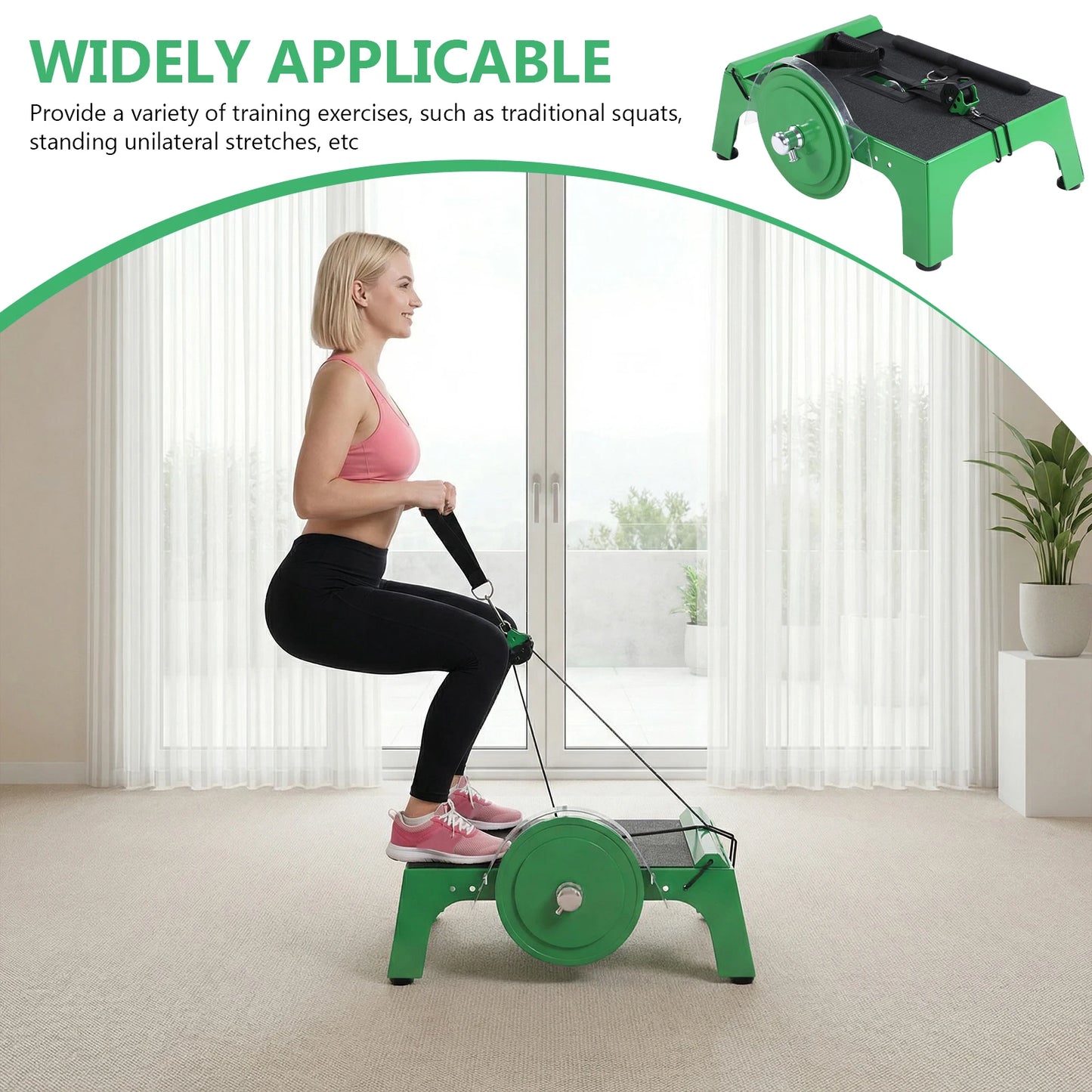 Flywheel Trainer With Adjustable Strap For Home Office Travel