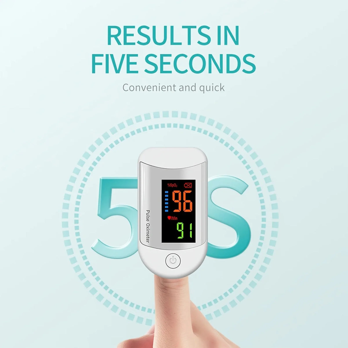 Jitesy Fingertip Pulse Oximeter With Heart Rate And SpO2 Monitor
